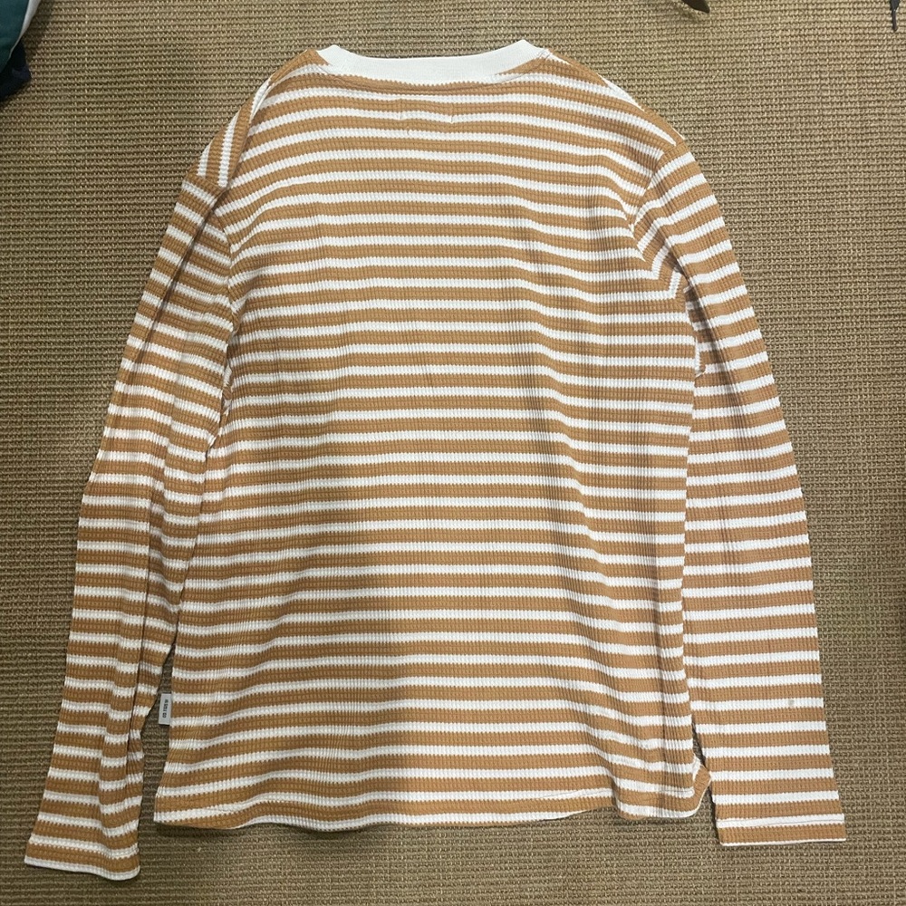 OLIVER SPENCER Waffle Striped T-Shirt - Picture 4 of 4